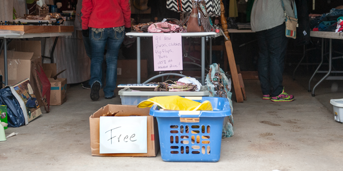 How to price your garage sale items. Consider a freebie box.