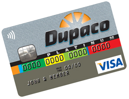 Dupaco Platinum Visa credit card