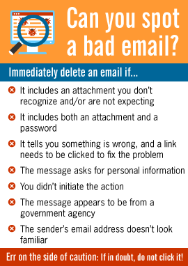 Can you spot a bad email?